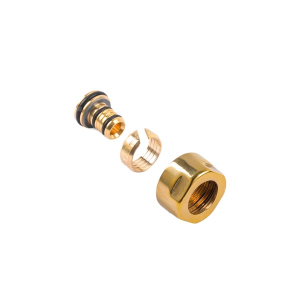 Zestaw term. UNICO kątowy prawy All in PEX (AUGS0 CFK/P) vt \ Brass