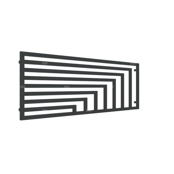 Grzejnik TERMA ANGUS H 680/1780 \ RAL 9005 Mat, podł. Y7