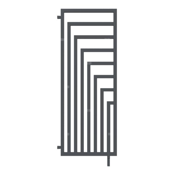 Grzejnik TERMA ANGUS DW 1780/680 \ Metallic Black, podł. YP