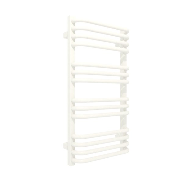 Grzejnik el. TERMA ALEX 760/400 \ RAL 9016, podł. E8, DRY 300W biała, kabel prosty bez wtyczki z maskownicą [biały]