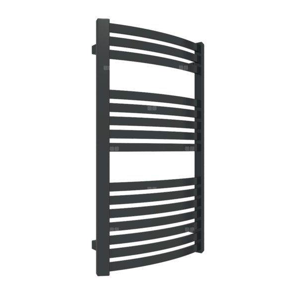 Grzejnik el. TERMA DEXTER 860/500 \ RAL 9005 Mat, podł. E8, MOA 400W czarna, kabel spiralny z wtyczką [czarny]