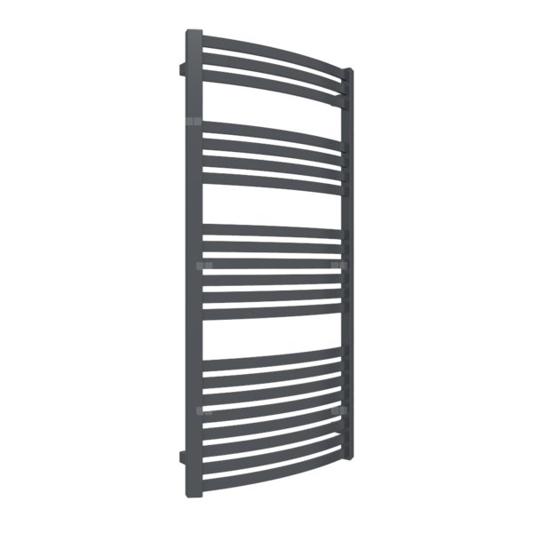 Grzejnik el. TERMA DEXTER 1220/600 \ Metallic Black, podł. E8, DRY 600W czarna, kabel prosty bez wtyczki z maskownicą [czarny]