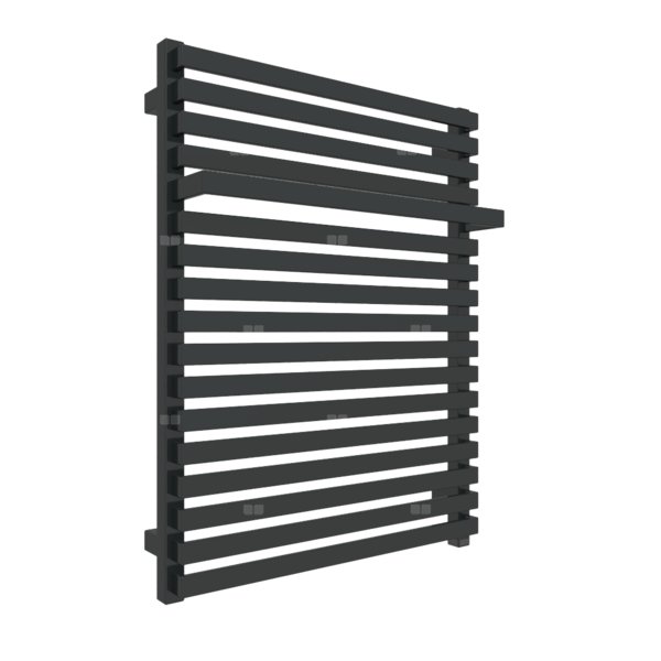 Grzejnik el. TERMA CITY ONE 780/600 \ RAL 9005 matt, podł. E8, kabel prosty bez wtyczki [czarny]