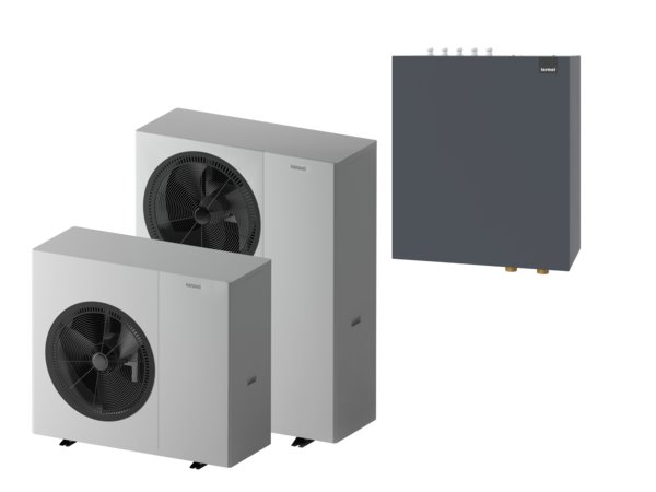 Zestaw 3 - Pompa ciepła powietrzna powietrze-woda monoblok TERMET Heat Platinum 18 EVI/DC 13.3 kW 380 V + Moduł hydrauliczny T-Box 13 Pro PG HP