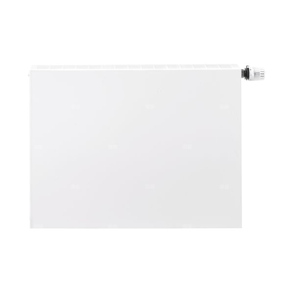 Grzejnik płytowy typ 11 TERMO TEKNIK Design Flat Front zasilany z dołu z wbudowanym zaworem termostatycznym wym. 500 x 2400 mm, kolor biały, moc 1858 W