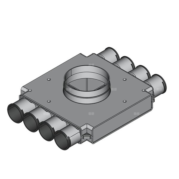 Rozdzielacz końcowy TopFlex DN160/DN63 x 8R / 1-modułowy