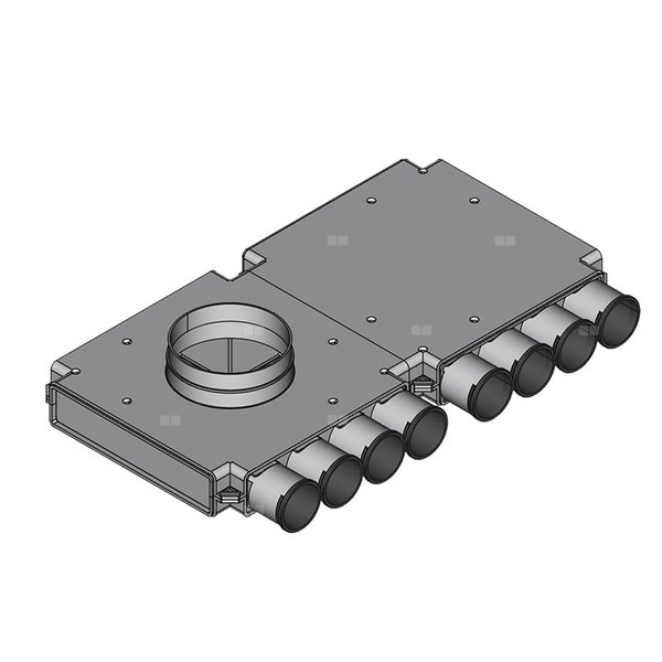 Rozdzielacz końcowy TopFlex DN160/DN63 x 8 / 2-modułowy