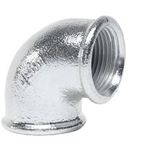 Kolano 90' UNIPAK GEBO Fitting, żeliwo (czarny), 1/2'' (GW)