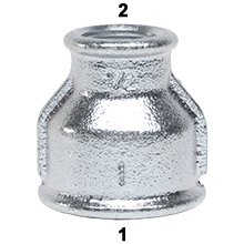 Mufa UNIPAK GEBO Fitting redukcja, żeliwo (czarny), 1 1/4'' x 1'' (GW)