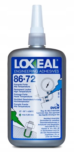 LOXEAL 86-72-klej do poł.gwint. 250ml
