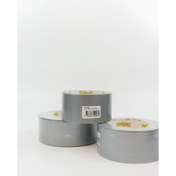 Taśma tekstylna (szpula) UNIPAK DUCT 10000 mm x 48 mm x 0.17 mm, kolor szary do uszczelniania