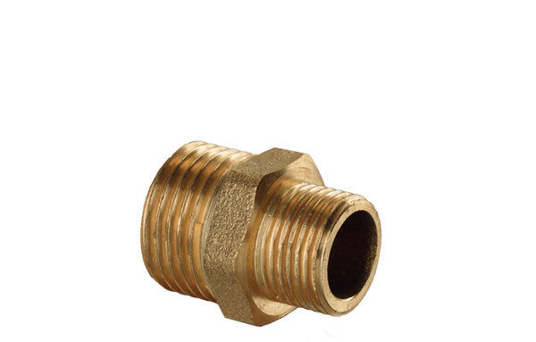 Nypel VALVEX V-Pex redukcja, mosiądz, 1/2'' x 3/8'' (GZ), 27.5 mm