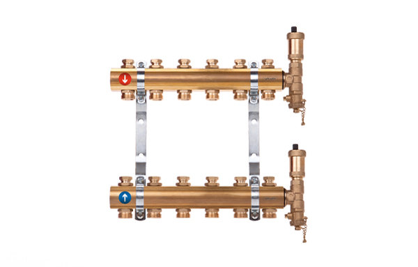 Rozdzielacz hydrauliczny VALVEX Proff K3-7 mosiądz GW 1'', odgałęzień: 7 (3/4''), do CO