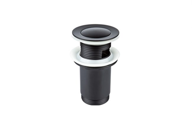 STAR BLACK Korek spustowy do umywalek z przel.STAR G5/4"
