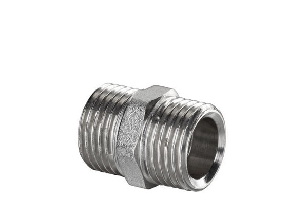 Nypel VALVEX V-Pex, mosiądz (niklowany), 3/4'' (GZ), 36 mm