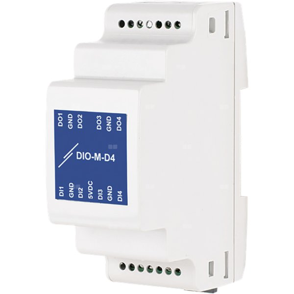 Modbus RTU IO module | 4 digital inputs | 4 digital outputs DIO-M-D4 GTIN 0.540.100.300.077.9
