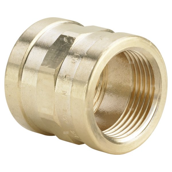 Mufa VIEGA 3270 jednoczęściowy, brąz (stan surowy) / brąz (stan surowy), 1/4'' (gw x gw), 18 mm