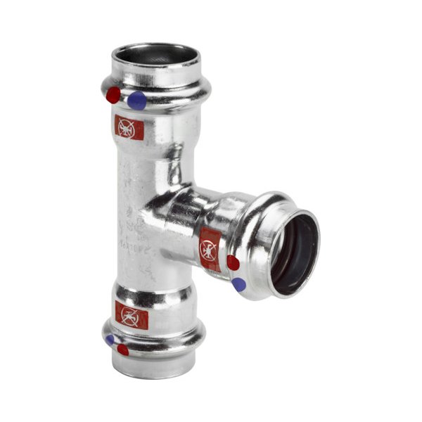 Trójnik VIEGA 1118LF stal (ocynk galwaniczny/elektrolityczny) 42 mm x 22 mm x 42 mm (mz x mz x mz)