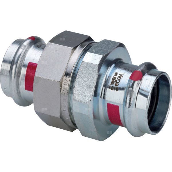 Złącze Prestabo VIEGA 1160 jednoczęściowy, stal (ocynk galwaniczny/elektrolityczny) / stal (ocynk galwaniczny/elektrolityczny) (ocynk), 54 mm (mz x mz), 133 mm