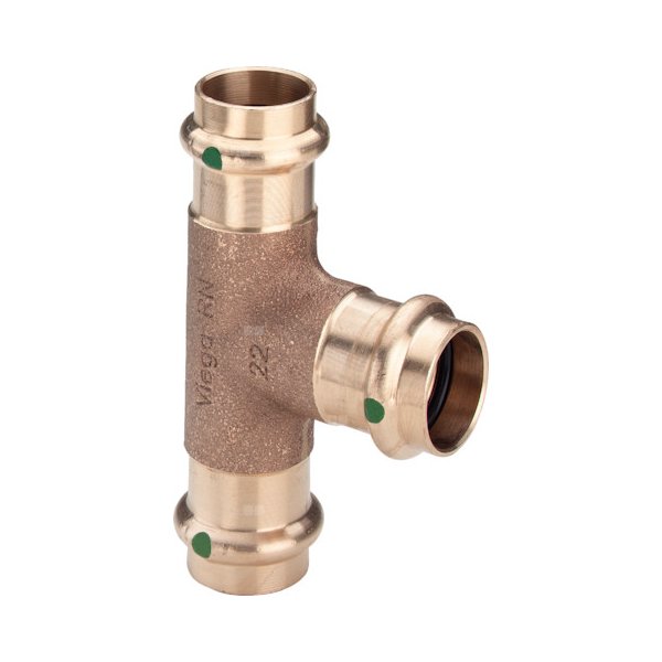 Trójnik VIEGA 2218 brąz (stan surowy) 54 mm x 42 mm x 42 mm (mz x mz x mz)