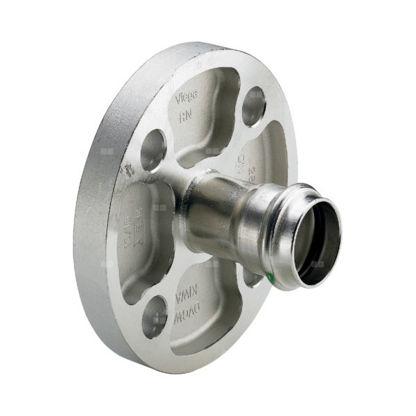 Przejście kołnierzowe z SC-Contur Sanpress VIEGA 2359 jednoczęściowy, stal nierdzewna / stal nierdzewna, DN 50 x 54 mm (kołnierz x mz), 97 mm z uszczelką