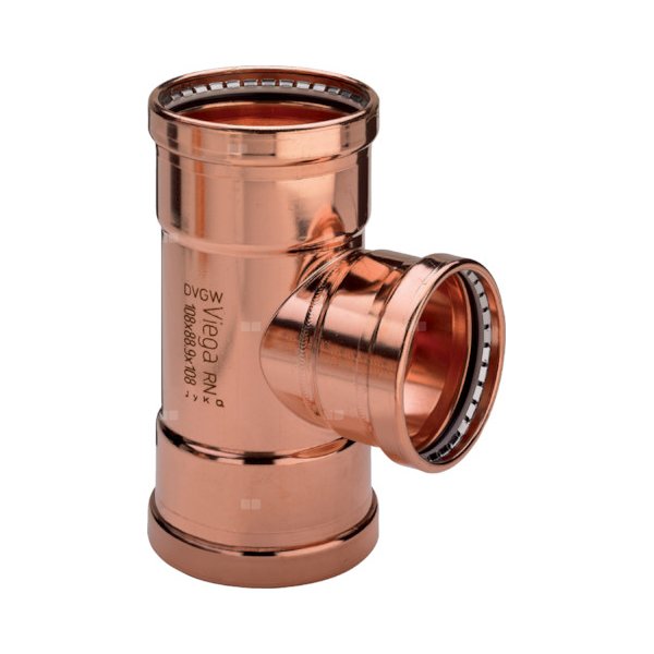 Trójnik VIEGA 2418XL Cu (stan surowy) 64 mm x 35 mm x 64 mm (mz x mz x mz)