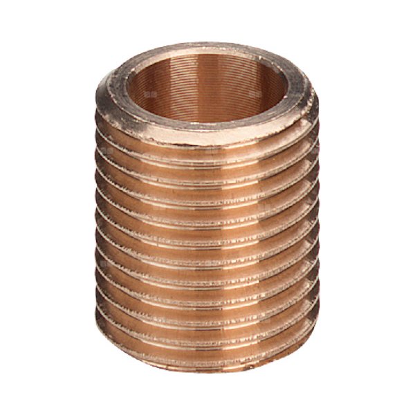 Nypel VIEGA 3531 jednoczęściowy, brąz / brąz, 1 1/2'' (gz x gz), 42 mm