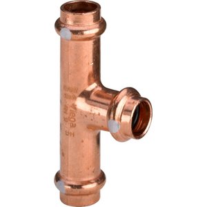 Profipress S-trójnik z SC-Contur miedź, nr wzoru 4518 d1: 15 d2: 12 d3: 15