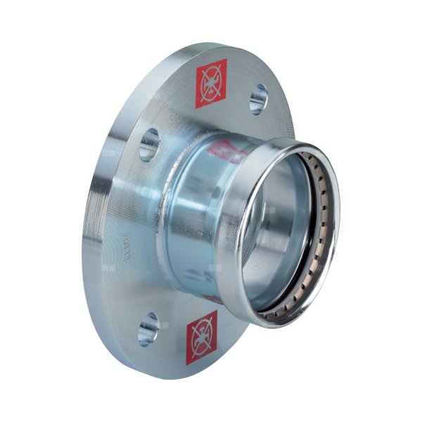 Przejście kołnierzowe z SC-Contur Prestabo VIEGA 11591XL jednoczęściowy, stal (ocynk galwaniczny/elektrolityczny) / stal (ocynk galwaniczny/elektrolityczny) (ocynk), DN 100 x 108 mm (kołnierz x mz), 88 mm z uszczelką