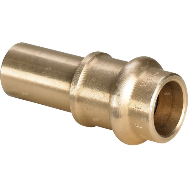Złącze Sanpress VIEGA 22151NC redukcja jednoczęściowy, brąz / brąz, 15 mm x 14 mm (kw x mz), 52 mm