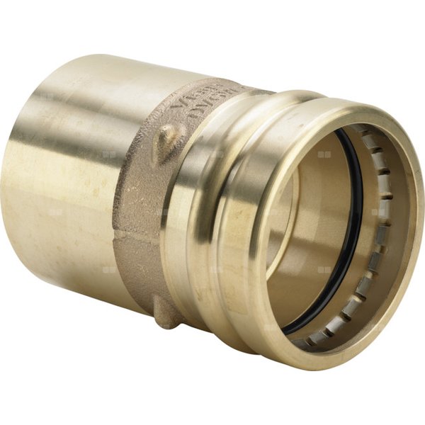 Złącze Sanpress VIEGA 22151XL redukcja jednoczęściowy, brąz (stan surowy) / brąz (stan surowy), 108 mm x 76,1 mm (kw x mz)