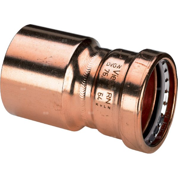 Złącze Profipress VIEGA 24151XL redukcja jednoczęściowy, Cu / Cu, 64 mm x 42 mm (kw x mz)