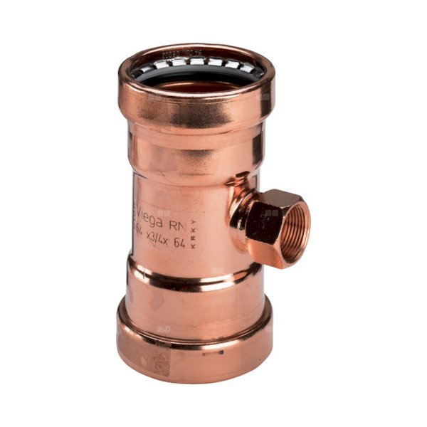 Trójnik VIEGA 24172XL Cu 64 mm x 1'' x 64 mm (mz x gw x mz)