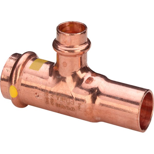 Trójnik VIEGA 26181 Cu (stan surowy) 22 mm x 15 mm x 22 mm (mz x zz x mz)