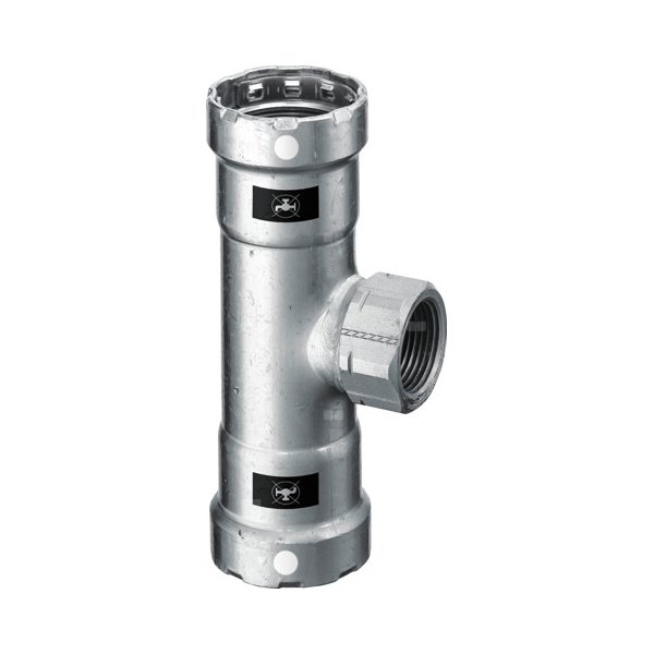 Trójnik VIEGA 43172 stal (ocynk galwaniczny/elektrolityczny) 1/2'' (mz x gw x mz)