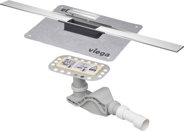 Advantix Cleviva-odpływ liniowy z wkładem Advantix Visign C1 stal nierdzewna 1.4301, nr wzoru 4981.10 L: 1000 H zab.: 95–155 DN: 40/50 wykonanie: szczotkowany