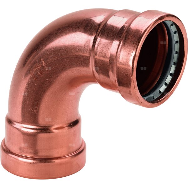 Profipress XL-łuk 90 st. z SC-Contur miedź, nr wzoru 2416XL d: 108,0