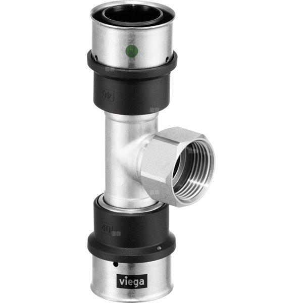 Trójnik VIEGA 6717 stal nierdzewna 63 mm x 1'' x 63 mm (mz x gw x mz)