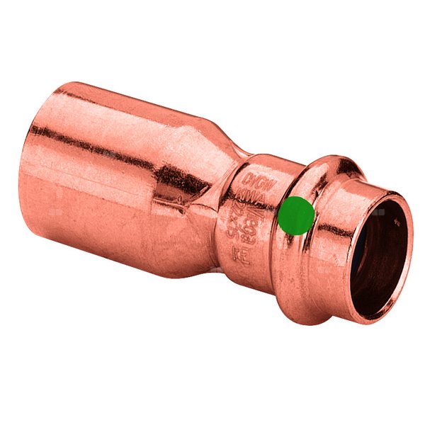 Profipress-złączka redukcyjna z SC-Contur miedź, nr wzoru 2415.1 d1: 18 d2: 16