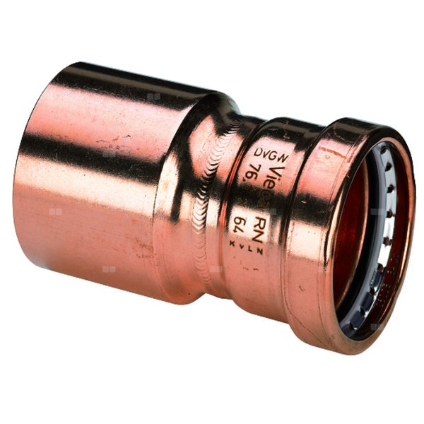 Profipress XL-złączka redukcyjna z SC-Contur miedź, nr wzoru 2415.1XL d1: 108,0 d2: 76,1