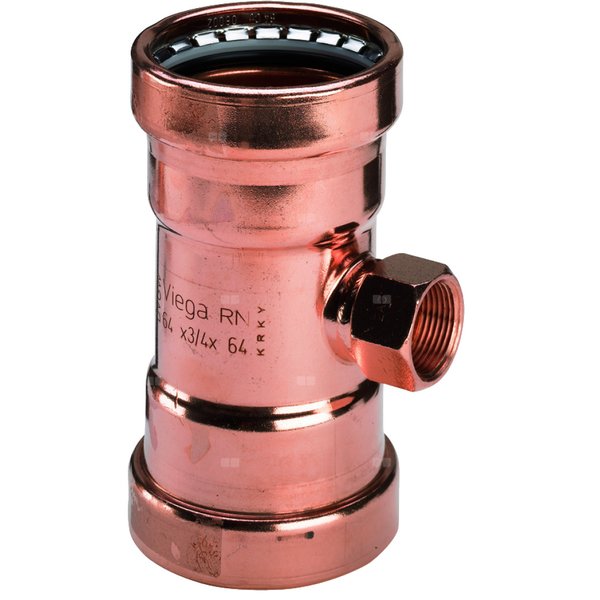 Trójnik VIEGA 24172XL Cu 108 mm x 3/4'' x 108 mm (mz x GW x mz)