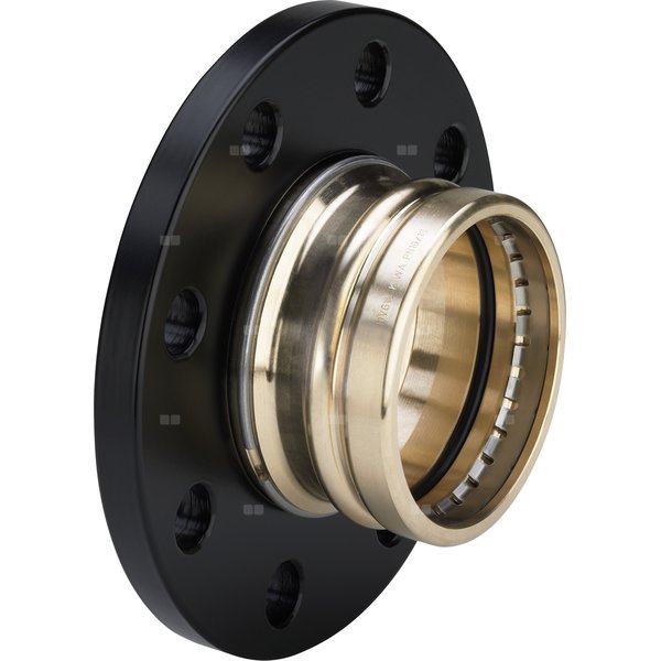 Przejście kołnierzowe VIEGA 22595LF, brąz / brąz, 76,1 mm x DN 65 (mz x kołnierz)