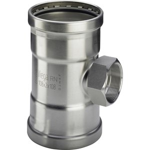 Trójnik z SC 108,0 x3/4 x108,0 stal szlachetna - nierdzewna/ błyszczący