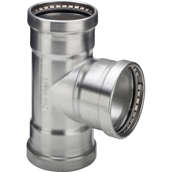 Trójnik VIEGA 2318LF stal nierdzewna 88.9 mm x 22 mm x 88.9 mm (mz x mz x mz)