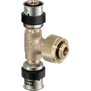 Trójnik z SC 16 x 1/2 x 16 brąz / błyszczący