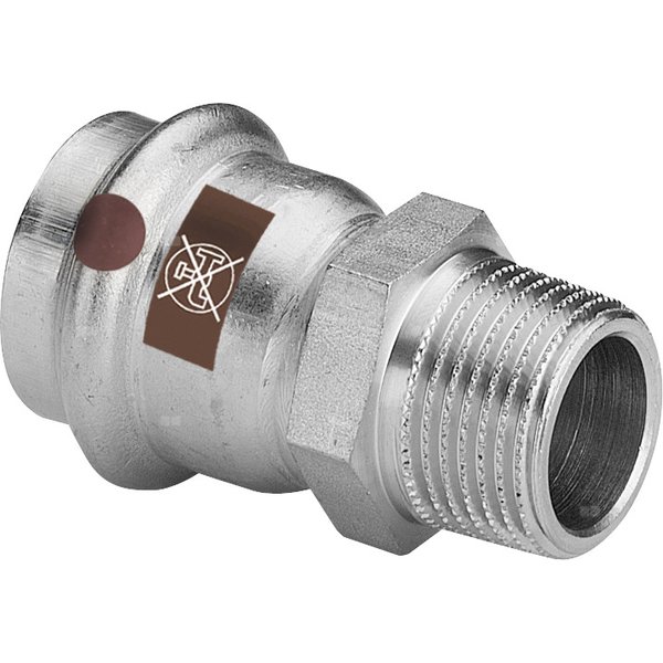 Przejściówka VIEGA 1711, stal nierdzewna / stal nierdzewna, 42 mm x 1 1/2'' (zw x gz)