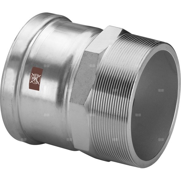 Przejściówka VIEGA 1711XL, stal nierdzewna / stal nierdzewna, 108 mm x 4'' (zw x gz)