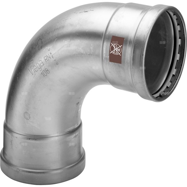Łuk 90' VIEGA 1716XL, stal nierdzewna / stal nierdzewna, 76,1 mm (zw x zz)