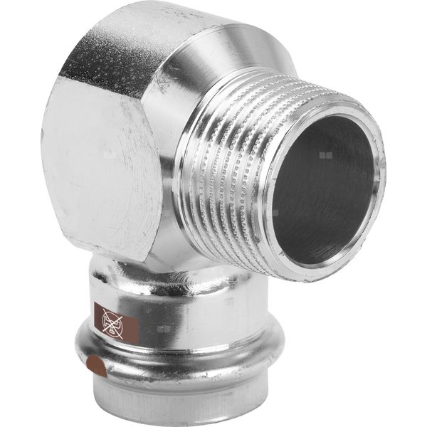 Przejściówka kątowa 90' VIEGA 17141, stal nierdzewna / stal nierdzewna, 28 mm x 1'' (zw x gz)