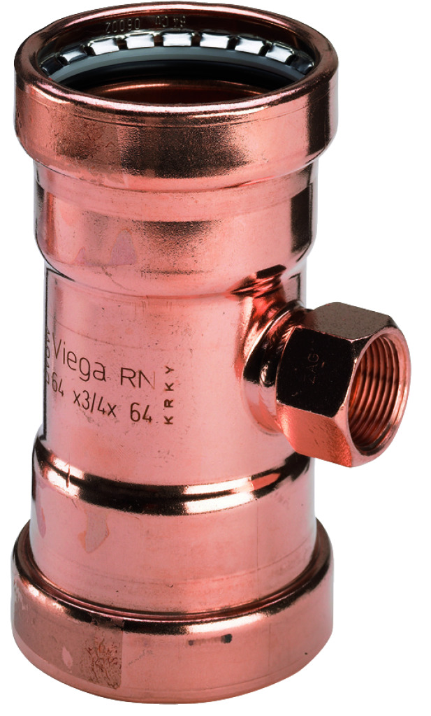 Trójnik VIEGA 24172XL Cu 108 mm x 2'' x 108 mm (mz x GW x mz)